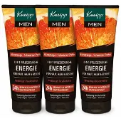 Kneipp Douche Men Energie – Verfrissende Douchegel – 3 × 200 ml – Met Citrus & Guarana