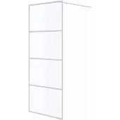 vidaXL Inloopdouchewand 80x195 cm transparant ESG-glas wit