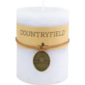 Countryfield Kaars effen rond Tonnie S lichtblauw