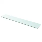 vidaXL Wandschap transparant 110x20 cm glas