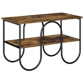 vidaXL TV-meubel 80 x 40 x 50 cm Gerookt eiken Bewerkt hout