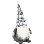 vidaXL Kerstkabouter Grijs 45 cm Polyester