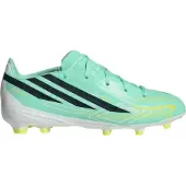 Adidas F50 Hyperfast League Gras Voetbalschoenen (FG) Kids Mintgroen Zwart Wit