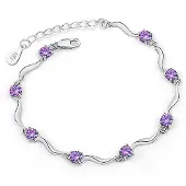 Montebello Armband Apochiton - Dames - Verzilverd - Zirkonia - 17 + 3 cm