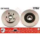TRW DF1683S Remschijf