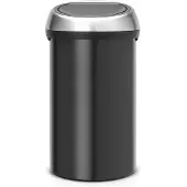 Brabantia Touch Bin 60 Liter Matt Black Fingerprint Proof
