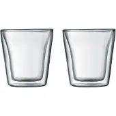 Bodum Canteen dubbelwandige glazen klein - 0,1 liter - set van 2