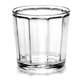 Serax Surface tumbler glas - Ø 9 cm - hoogte 9 cm - set van 4