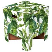 Dutch Design Brand kartonnen krukje - Groene bladeren - Green Leaves