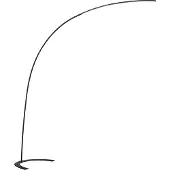 TRIO LED booglamp Shanghai zwart