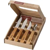 Opinel Essentials messenset rvs rood 4-delig