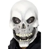 Smiffys Grijs skeletmasker voor volwassenen