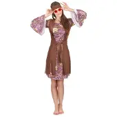 Vegaoo Retro hippie psychedelische outfit voor vrouwen