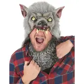 Vegaoo Latex weerwolf masker voor volwassenen