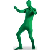 Vegaoo Groen second skin kostuum voor volwassenen