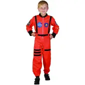 Vegaoo Oranje astronaut kostuum voor jongens