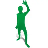 Morphsuits Groen bodysuitkostuum voor kinderen Groen schermpak voor kinderen Bodypak voor kinderplezier Halloween Dress-Up Large
