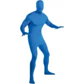 Vegaoo Blauw Second Skin kostuum voor volwassenen
