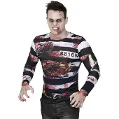 Vegaoo Zombie gevangene shirt voor heren
