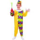 Vegaoo Veelkleurig clown kostuum voor kinderen