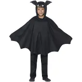 Vegaoo Vleermuizen cape | halloween kostuum (zwart)