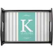 Yoursurprise Dienblad bedrukken - Rechthoek - Zwart - 23.5 x 37 cm