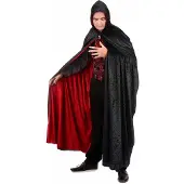 Vegaoo Deluxe fluweelachtige cape voor volwassenen
