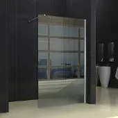 Wiesbaden Douchewand 10mm | Nano coating | Chroom | Inloopdouche (Alle maten)