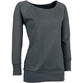 Urban Classics Sweatshirts - Ladies Boat Neck Sweater - S tot 3XL - voor Vrouwen - actraciet | Maat XL