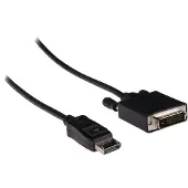 S-Impuls DisplayPort naar DVI kabel - DP 1.1 (1920 x 1200) / zwart - 5 meter