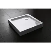 Best design Best-design "project" opbouwdouchebak vierkant 80x80x14 cm glans wit
