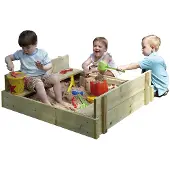 Tp Toys Play Houten zandbak 100x90x27cm unisex