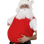 Smiffys Kerstmannen buik (rood)