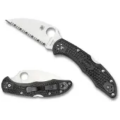 Spyderco Vouwmes Delica 4 Flat Wharncliffe Serrated