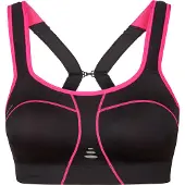 Purelime Gevulde Atletische BH - Zwart / Roze - 75D