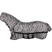 Horka vliegendeken met vliegenmasker zebraprint maat 125/175