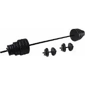 Tunturi Bar Set Zilver 50kg