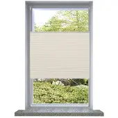 vidaXL Plisséjaloezie 50x100cm crème online kopen