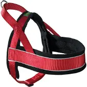 Hunter 46366, hondentuig, maat L, zwart, rood, nylon, effen
