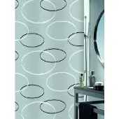 Spirella Anello - Douchegordijn - Grijs - Polyester - 180 x 200 cm