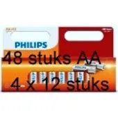 Philips batterij Longlife AA R6 doos a 12 blisters van 4 stuks