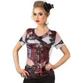 Boland Fotorealistisch shirt Steampunk (S)
