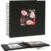Deknudt Frames spiraalalbum zwart met linnen kaft