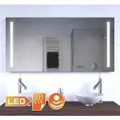 Schaere Badkamer LED spiegel met verwarming en sensor 120x60 cm