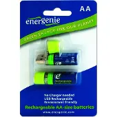 Gembird AA Oplaadbare Batterijen (USB)