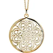 Orphelia Pendant + Chain Gold Big Circle ZH-6034/2