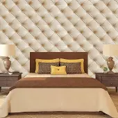 Karo-art Fotobehang - Slaapkamer - Beige