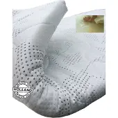 Slaaploods.nl Splittopper - Traagschuim Deluxe - 160x220x8 cm - Wit