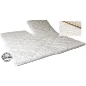 Slaaploods.nl Splittopper - Latex Deluxe - 160x220x6 cm - Wit