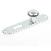 Hoppe Knopkortschild, aluminium 53/273KP, F1 PC55